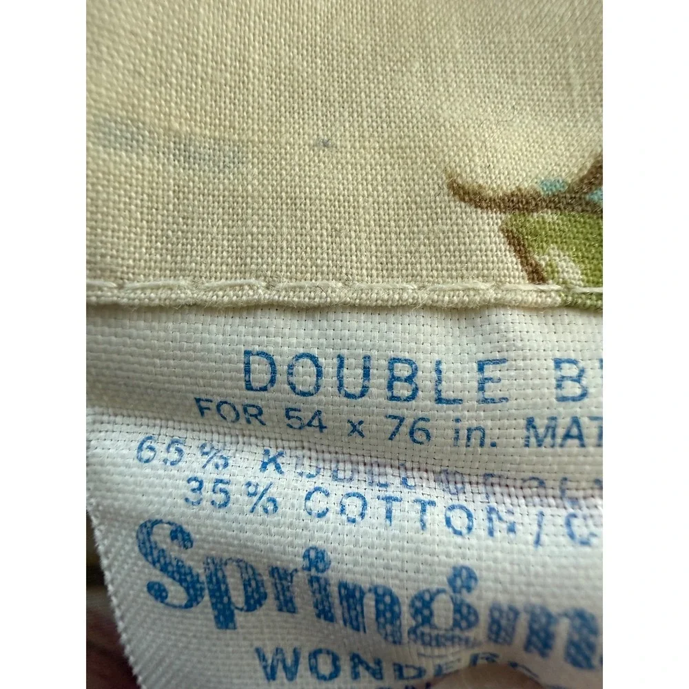 Vintage Springmaid Double Flat & Fitted Sheet Wondercale No Iron Percale Fall